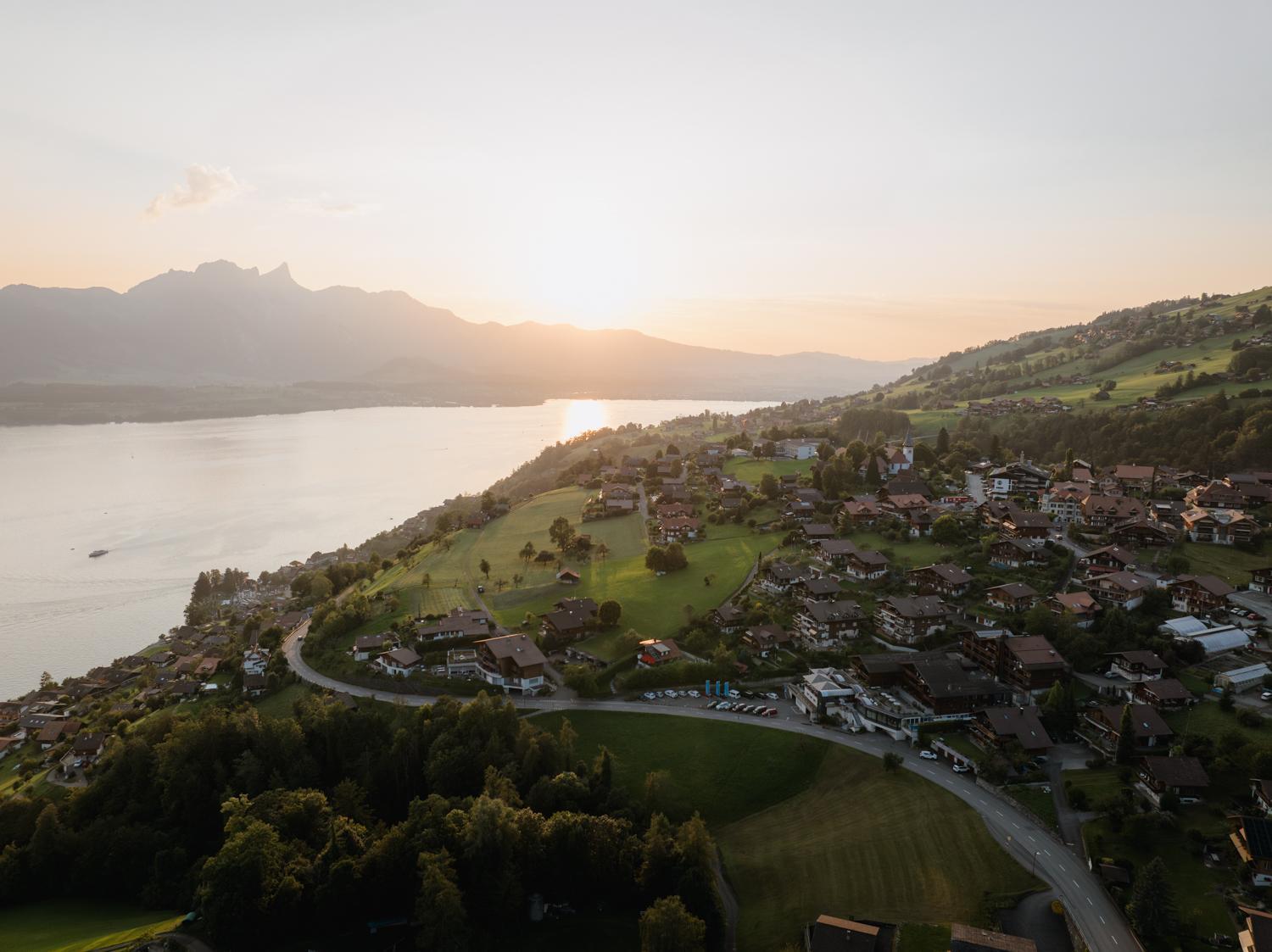 Solbadhotel Sigriswil Bagian luar foto