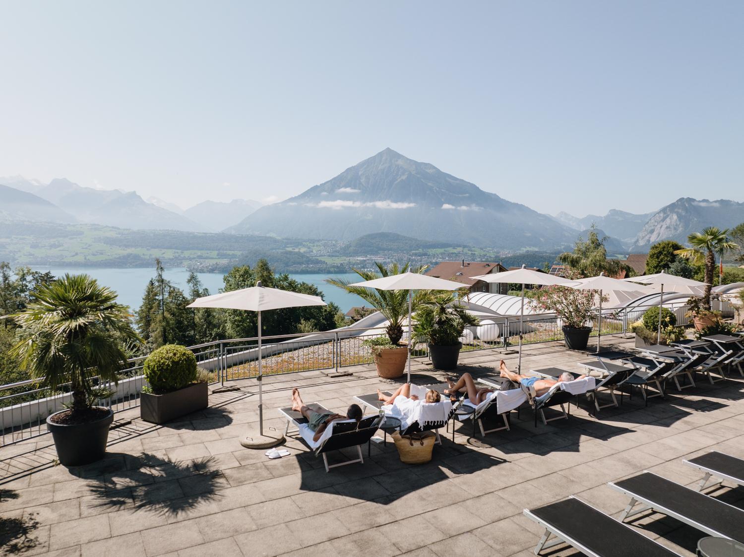 Solbadhotel Sigriswil Bagian luar foto